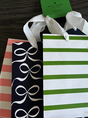 Kate Spade Gift Bags Set of 3 NWT